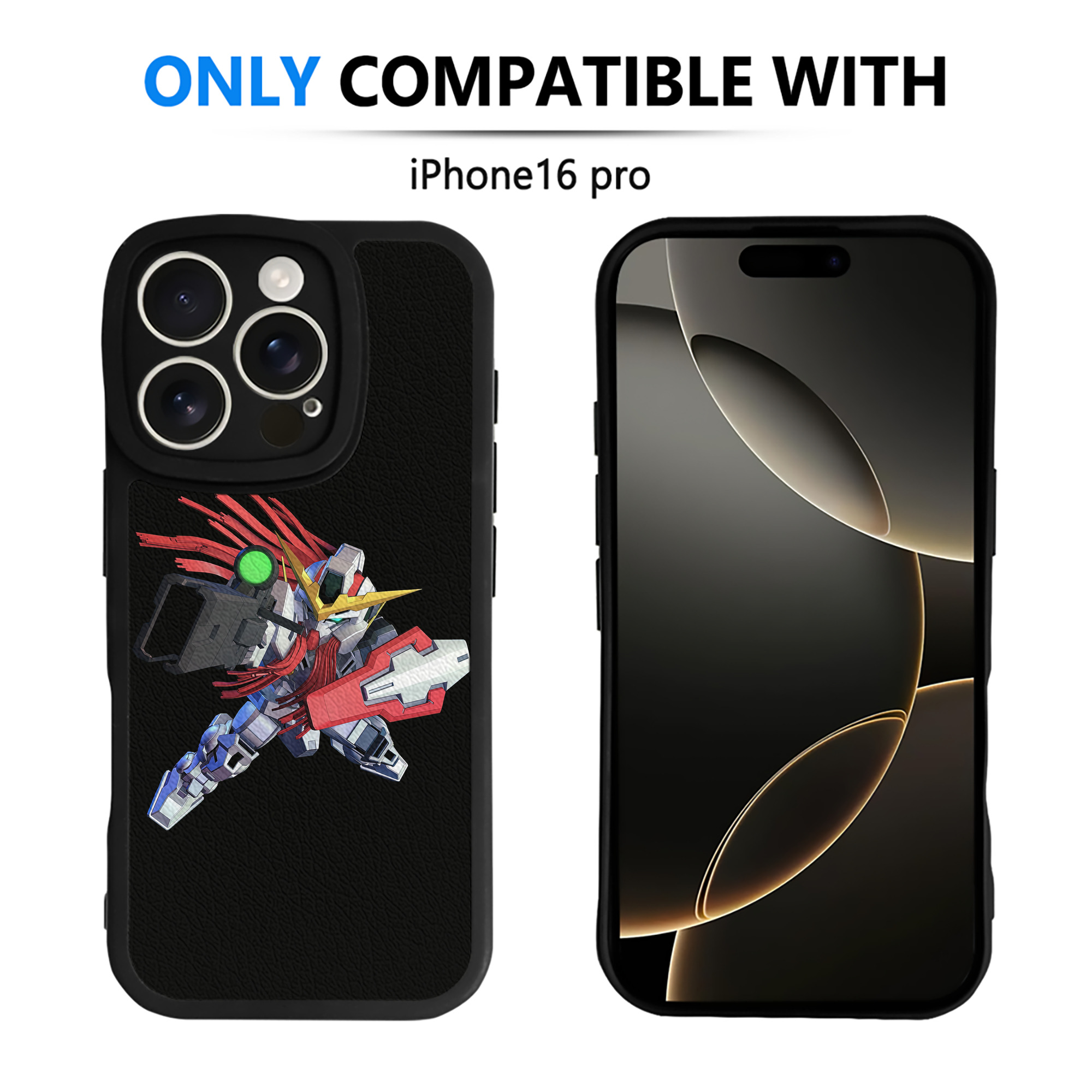 （画像用） 機動戦士ガンダム Mobile Suit Gundam 【iPhone 16シリーズ対応】シリコンスマホケース（レザー調） 材質：シリコン